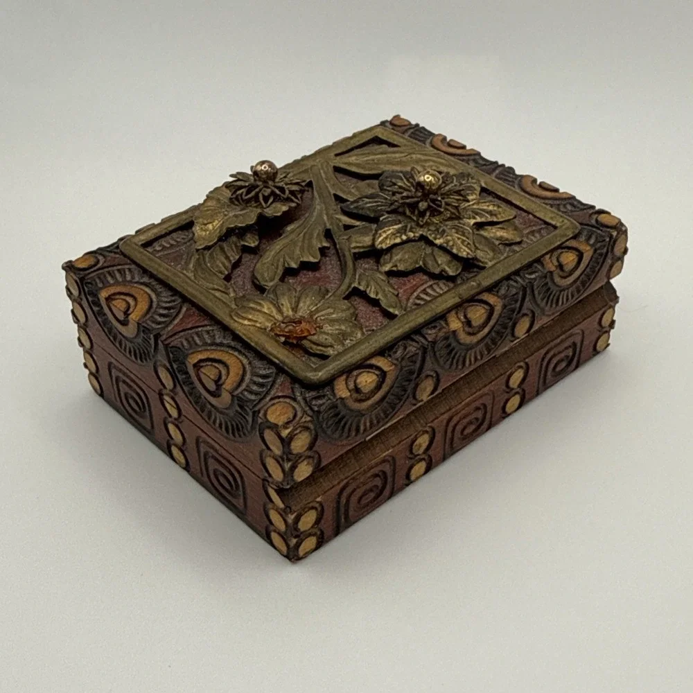 Vintage Jo‎ Marz Wooden Trinket Box 3